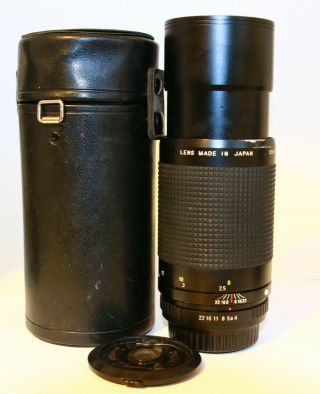 Rare Ricoh Rikenon Xr 200/4 200mm F4 Telephoto Lens Pk K Pentax Mount