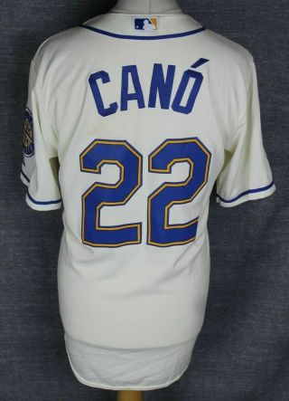 Cano 22 Seattle Mariners Baseball Jersey Mens Large Majestic Rare
