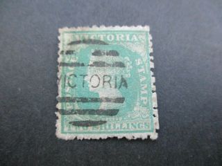 Victoria Stamps: 2/ - Green Perforated - Rare (c249)