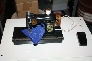 Antique Rare Toy Singer Sewing Machine,  Battery Operated