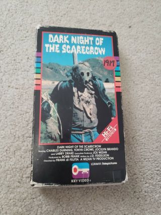 Dark Night Of The Scarecrow Vhs Uncut Horror Gore Key Video Rare