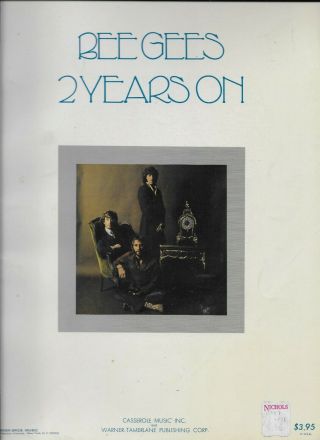The Bee Gees 2 Years On Rare Sheet Music Songbook