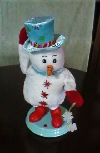 Rare Gemmy Animated Snowman Snow Miser Singing Dancing Snowman With Lights Mini
