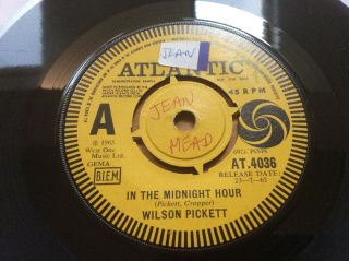 Wilson Pickett In The Midnight Hour 7 Inch Demo Atlantic Northern Soul Rare