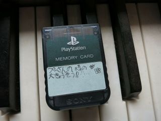 Sony Psx Transparent Smoke Memory Card Official Authentic Ps1 Rare