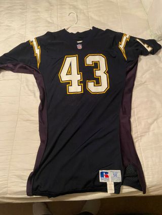 1992 Peter Tuipulotu San Diego Chargers Game Worn Jersey Rare