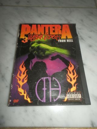 Pantera: 3 Vulgar Videos From Hell Dvd,  1999,  Snapcase Metal Music Rock Rare Oop