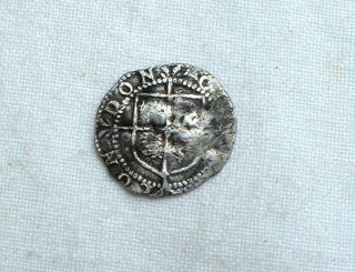 Rare Tudor Britain 1558 - 1603 Elizabeth I Hammered Silver Penny / 3 Farthing Nr