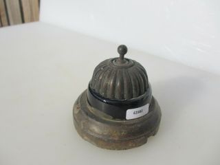 Vintage Brass & Ceramic Double Light Switch Antique Old Jelly Mould Dolly