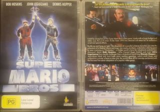 Mario Bros Rare Dvd Movie Bob Hoskins Film John Leguizamo & Dennis Hopper