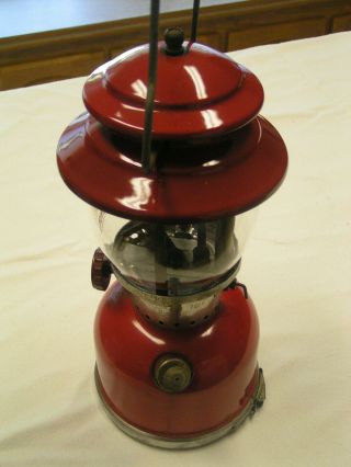 Coleman 200a Single Mantle Lantern /with Rare Storage Base Cond
