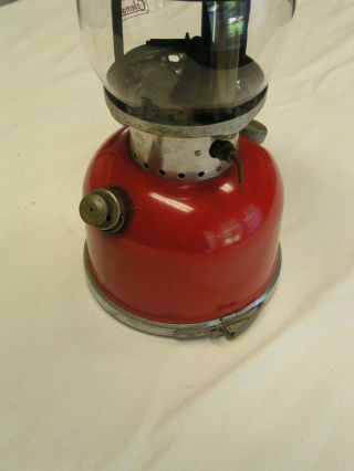 COLEMAN 200A SINGLE MANTLE LANTERN /WITH RARE STORAGE BASE COND 2