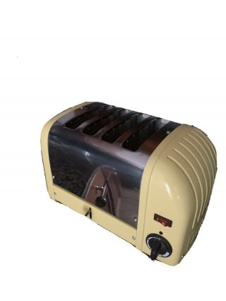 Dualit 40199/30 4 - Slice Toaster Yellow.  Made In England Rare Color