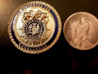Very Rare Nypd 3 Star Chief Of Detectives Robert K.  Boyce Challenge Coin