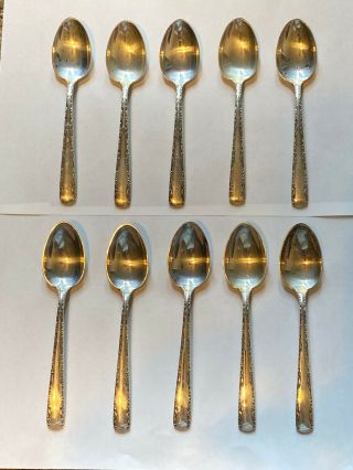 Gorham Camellia Pattern Sterling Silver Demitasse Spoons 10 Available