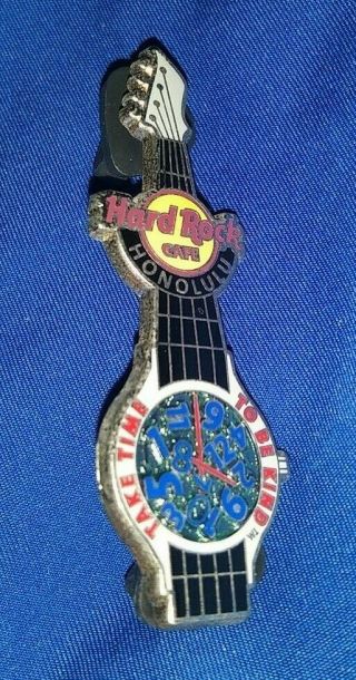 Hard Rock Cafe Hrc Honolulu Take Time To Be Kind Watch Collectible Pin Rare /le
