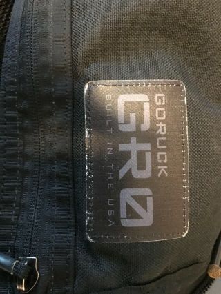 Rare Goruck Gr0 21l Made In Usa (now Called Gr1) Black W/sternum Strap And Pouch