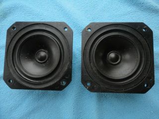 Bozak B - 450c Midrange Aluminum Rubber Surround 8 Ohm Speakers (rare) Pair