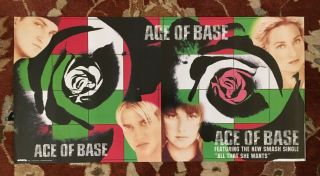 Ace Of Base The Sign Rare Promo Poster From 1993