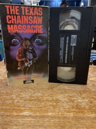 Texas Chainsaw Massacre Horror Slasher Sex Vhs Rare Htf Halloween Decor