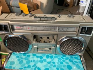 Boombox Crown Japan Csc - 935 Stereo Radio Cassette Recorder Vintage Rare