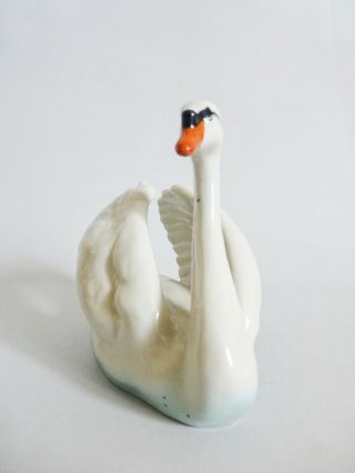 Vintage Hungarian Drasce Porcelain Bird Figurine,  Swan