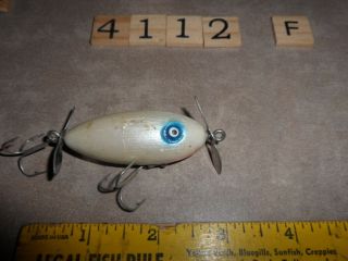 T4112 F Vintage Spence Strike King Wooden Water Scout Surface Scout Fishing Lure