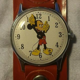 Rare Vintage Ingersoll Mickey Mouse Walt Disney Productions Watch Box