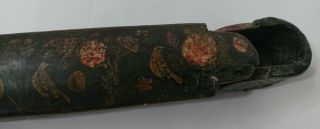 Antique Persian Papier Mache Lacquered Qalamdan Pen Box,  circa 1850s 3