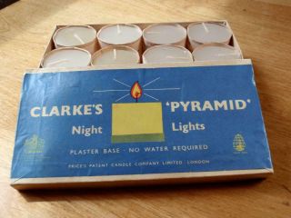 Rare Complete Set Clarke’s “pyramid” Fairy Lamp Night Lights (candles) Victorian