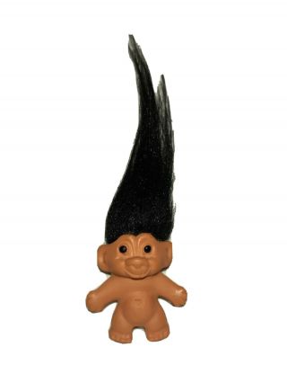 Vintage Dam Things Pencil Topper Troll Doll Figure Black Hair Rare Hong Kong