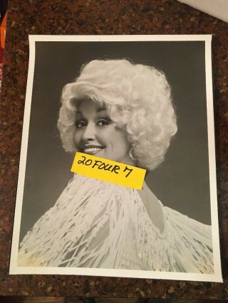 Very Rare Vintage Dolly Parton 8 X 10 B/w Proof Photo Collectors Item Close Up