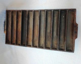Antique Cast Iron French Loaf Corn Bread Baking Pan