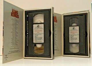 King of Kings Part 1 & 2 RARE VHS Big Box 1961 MGM Home Video Jeffrey Hunter 3