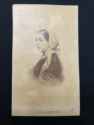 Rare Antique 1860’s Cdv Photo - Queen Victoria