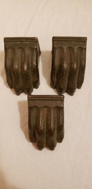 Antique Duncan Phyfe Clawfoot Brass Feet (3)