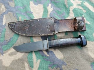 Rare Wwii Us Navy Marine Corps Boker Mk1 Usn Fighting Knife Named
