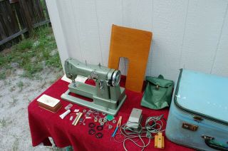 Vintage Very Rare Phoenix 283 F German Sewing Machine And Attached