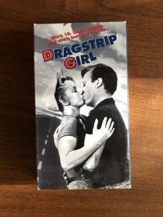 Rare Oop Unrated Dragstrip Girl Vhs Video Tape 50’s Exploitation Hot Rod Film