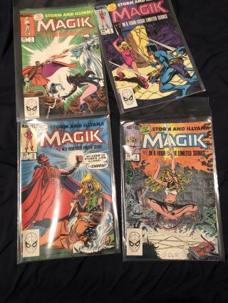 Rare Marvel Magik Full Set 1 - 4 Four - Issue Limited Series Comic Books 1983 X - Men