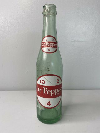 Vintage Rare Green Dr Pepper Bottle Cap 10 Oz.  Soda Acl 10 - 2 - 4 Glass