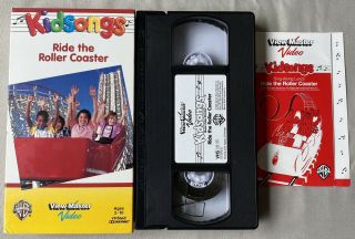 Kidsongs Ride The Roller Coaster Vhs 1990 View Master Song Rare W/ Lyric Book