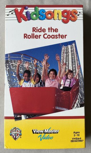 Kidsongs Ride the Roller Coaster VHS 1990 View Master Song Rare w/ Lyric Book 2