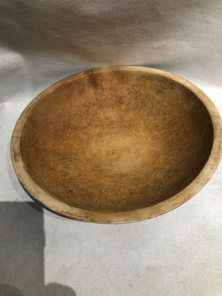 Vintage Munising 11 " Inch Round Wooden Bowl