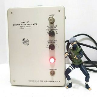 Tektronix Type 107 Square Wave Generator Oscilloscope Rare Vintage Powers On