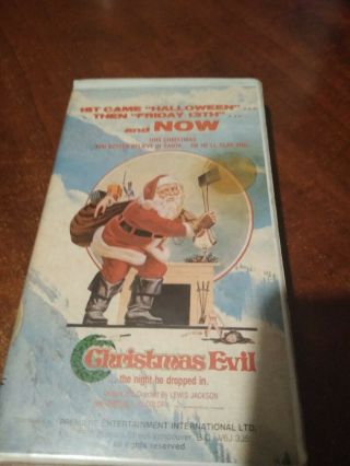 Christmas Evil (cartoon Art Clamshell) Very Rare Htf