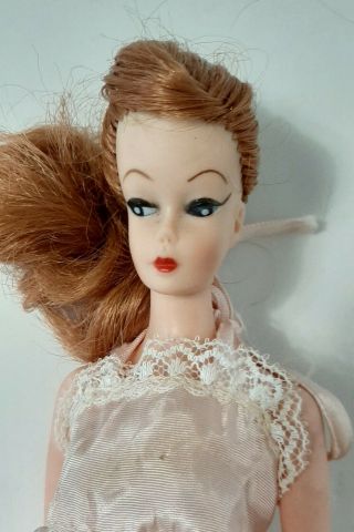 Vintage Clone Ponytail Barbie Doll U on Neck,  Eyemakeup,  Redhead 3
