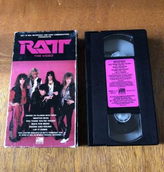 Ratt The Video Ratt N Roll Vhs Ntsc 1985 Metal Rock Rare Out Of Production