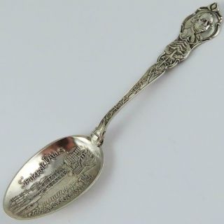 Antique Spokane Falls Washington Paye & Baker Sterling Silver Souvenir Spoon
