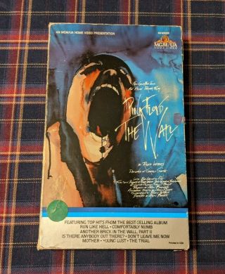 Pink Floyd - The Wall Vhs 1983 Big Box Mgm Release - Rare